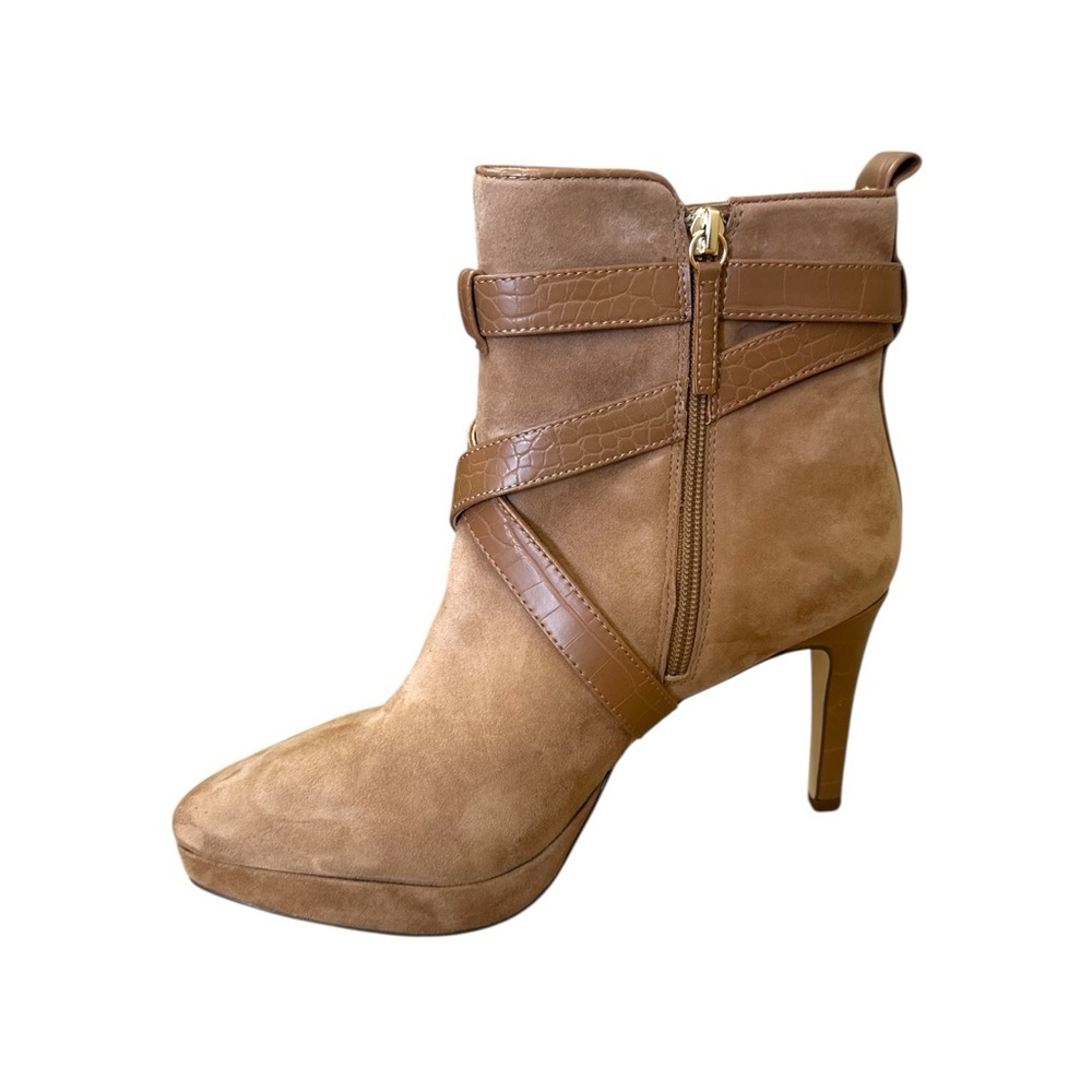 White House Black Market  Suede Ankle Boots Toasted Coconut Size 9 NWT - Picture 7 of 13